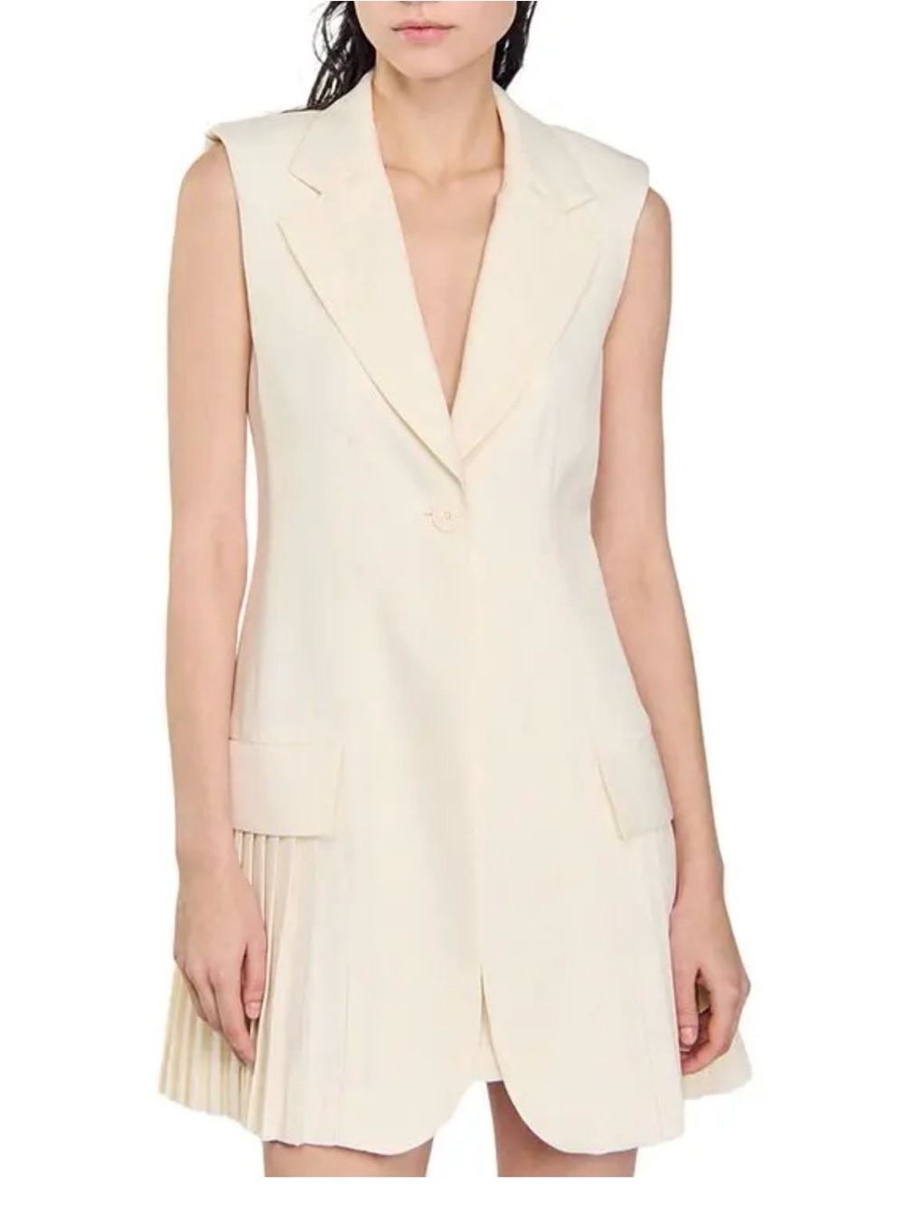 Sandro Carine Sleeveless Blazer Dress